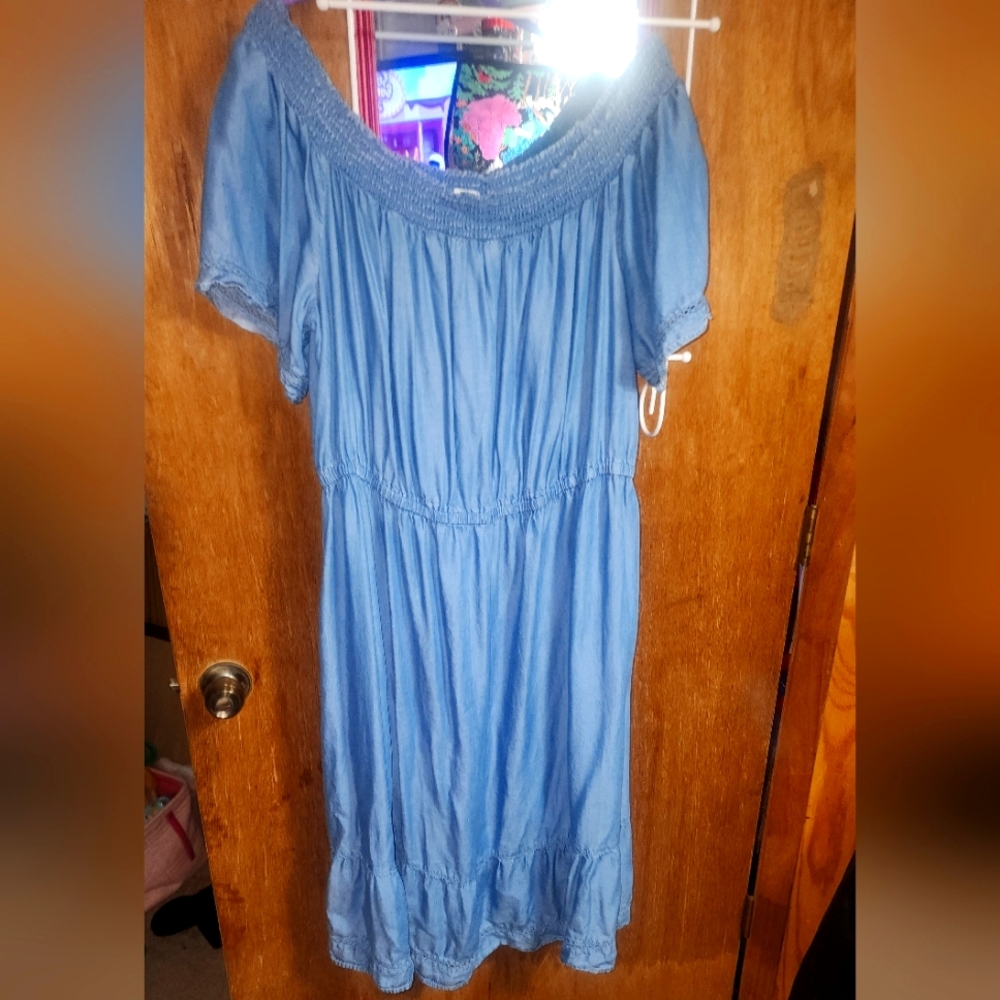 Denim stretch Plus size dress